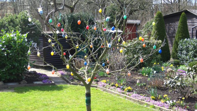 easter-in-the-allotment-garden-1249571_1280 Nicht immer ist eine Kleingartenanlage ein Ort von Friede und Freude | Bild von ASSY auf Pixabay